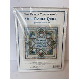 The Design Connection Our Family Quilt Counted Cross Stitch Kit Ursula Michael